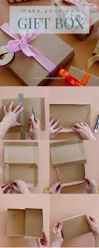 This will help lift up the items so they don't get lost in the box. Make Your Own Cardboard Gift Boxes No Template Needed Clever Poppy Diy Gift Box Template Homemade Gift Boxes Gift Box Template