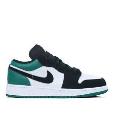 Air Jordan 1 Low White Black Mystic Green 553560 113 Nike Air Jordan 1 Low Gs Mystic Green Kickscrew In 2020