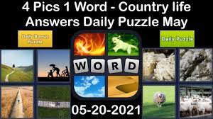 4 pics 1 word daily puzzle may 20 2021. 4 Pics 1 Word Country Life 20 May 2021 Answer Daily Puzzle Daily Bonus Puzzle Youtube