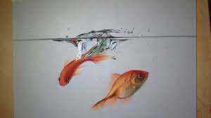 Artist Draws Incredibly Realistic 3d Goldfish Realistic Drawings Cool Drawings Realistic Art