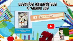 Libro de matematicas 6 grado contestado pagina 104 ala 110. Desafio 52 4Âº Grado Sep Pag 100 A 101 Educacion Sep Matematicasatualcance Mequedoencasa Youtube