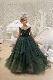 فساتين اطفال Flower Girl Dress Lace Green Flower Girl Dresses Flower Girl Dresses