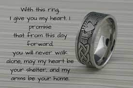 How To Write Your Own Wedding Vows Unique Titanium Wedding Rings Wiccan Wedding Wedding Vows Celtic Wedding