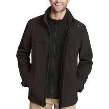 Men S Dockers Jackson Softshell Performance Car Coat With Microfleece Bib Car Coat Dockers Mens Car Coat