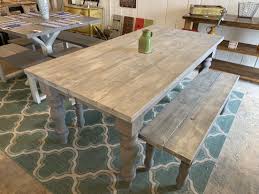 Excited To Share This Item From My Etsy Shop Rustic Farmhouse Table Set With Turned Rustic Farmhouse Table Farmhouse Table Setting Farmhouse Table With Bench