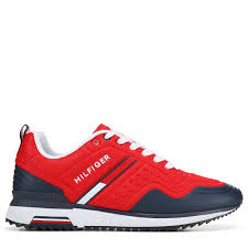 Tommy Hilfiger Mens Vion Retro Jogger Shoes Red In 2019