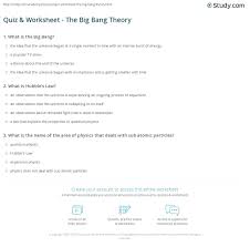 Move the earth's crust at various locations to observe the effects of the motion of the tectonic plates, including volcanic eruptions. Quiz Worksheet The Big Bang Theory Study Com
