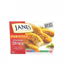 Frozen Pub Style Chicken Strips - Janes | Aubut (11675)
