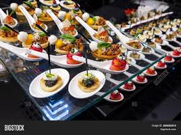 Delivery of georgian cold appetizers. Canapes Cold Snacks On Image Photo Free Trial Bigstock