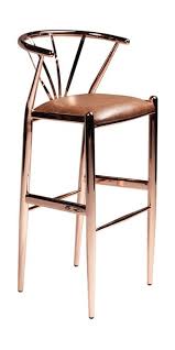 Bar Stool With Copper Plated Metal Legs Bar Stools Copper Bar Stools Designer Bar Stools