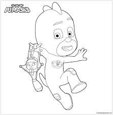 Fold line b, and the nose will be on top. Gekko With His Puppet Coloring Pages Pj Masks Coloring Pages Coloring Pages For Kids And Adults