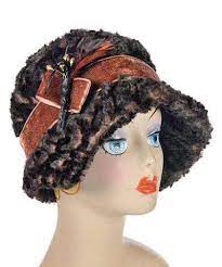 Abigail Style Hat Luxury Faux Fur In Vintage Rose Hat Fashion Vintage Roses Faux Fur Fabric