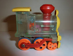 Train Engine Locomotive Clear Plastic See Through Usa Uk 1992 Mct Push Go Train Engines Locomotive Toy Vehicles