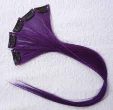 Manic panic classic ultra violet hair color dye cream. Meisi Hair 6 Piece 18 Clip In Human Hair Extension Highlight Set Purple Buy Online In Andorra At Andorra Desertcart Com Productid 62642890
