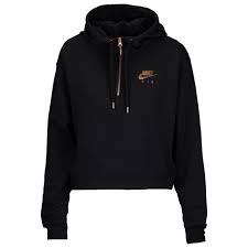 Black And Gold Nike Jacket Nike Rose Gold Metallic Air Half Zip Hoodie Women S Hoodies Zip Hoodies Womens Nike Jumper Womens