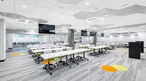 The designer created the desk supply range for lexon, a french design brand that is known for their unique. Geometric Ceiling Insurance Co Office Armstrong Ceiling Solutions Commercial