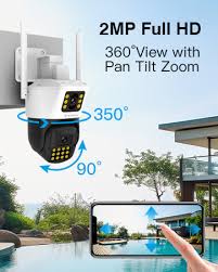 Amazon.com: VSTARCAM Cámara de seguridad de doble lente de 2MP para exteriores, cámara WiFi de doble lente, detección de movimiento, seguimiento automático, conversación bidireccional, cámara de vigilancia de: Electrónica