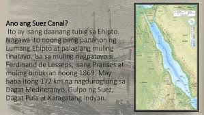 Sa 1851, ehipto, united kingdom nakuha pahintulot upang simulan ang pagbuo ng riles. Ang Pagbubukas Ng Suez Canal The Opening Of Suez Canal