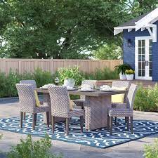 Wayfair has a wide range of garden furniture to match different styles and dream destinations from rattan garden furniture, wooden benches and dining sets to gazebos, sun loungers and parasols. Sol 72 Outdoor Rochford Rectangular 6 Person 80 Long Dining Set Wayfair