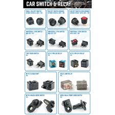 An electronic switch is essentially just a switch that uses an electrical current, to turn on, usually turning off when the current is turned off. Car Switch And Relay Shopee Malaysia