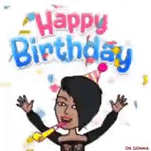 Surprised happy beautiful woman looking sideways in excitement, isolated on white background. Happy Birthday Diva Gifs Tenor