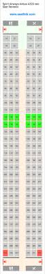 Spirit Airways Airbus A320 Neo 320 Seat Map United