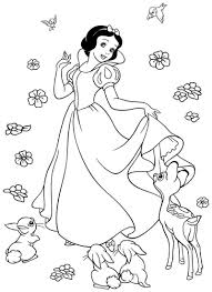Contoh kumpulan sketsa mewarnai gambar princess. Snow White Color Pages New Buku Mewarnai Gambar Sketsa