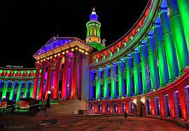Civic Center Denver Denver City Lights Colorado Usa