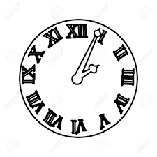 ¿sabes realmente el significado de los números romanos? Reloj Con Diseno De Ilustracion De Vector De Numeros Romanos Ilustraciones Vectoriales Clip Art Vectorizado Libre De Derechos Image 75757330