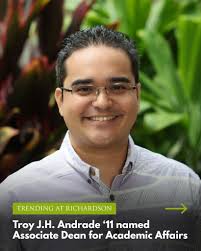 Richardson Law is pleased to announce Troy J.H. Andrade '11 as our new  Associate Dean for Academic Affairs! A proud alumnus, dedicated faculty  member, and leader of the Ulu Lehua Scholars Program,
