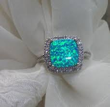 Stunning Sterling Silver Australian Opal Cz Ring Size 8 Opal Jewelry Jewelry Pretty Jewellery