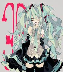 Hatsune Miku Miku Hatsune Vocaloid Cartoon Art Styles Cute Drawings