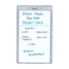 An index card is a useful tool for writing down and organizing useful information about specific subjects. Flexible Vinyl 3x5 Index Card Badge Holder