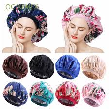 This bonnet will preserve your hair moisture all night and can also be worn in the shower. Ocixemex Large Satin Bonnet Hair Bonnet Satin Sleep Cap Satin Cap Satin Bonnet For Curly Hair Sleeping Sleep Bonnet Hair Bonnet For Curly Hair Satin Bonnet For Natural Hair Big Bonnets For