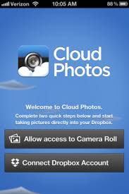 Save Space On Your Iphone By Saving Photos To Dropbox With Cloud Photos Cloud Photos Photo Apps Clouds