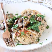 Discover your new favourite chicken dish in this collection of deliciously healthy chicken recipes. Mushroom Chicken With Spinach Whole30 Recipe Whitneybond Com