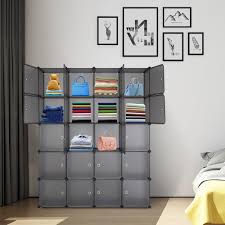 If you live there, you're well aware, and that lack of space requires creative solutions. 20 Cube Diy Plastic Wardrobe Cupboard Closet Cabinet Organizer Storage Furniture Ebay