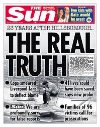 Thursday S Sun Front Page The Real Truth Hillsborough Tomorrowspaperstoday In 2020 Newspaper Cover Truth Hillsborough