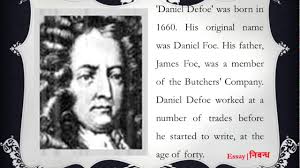 'Daniel Defoe'- Short Biography