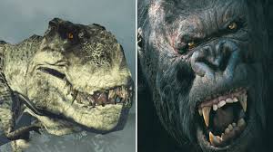 Dawn of the dinosaurs or the fictional vastatosaurus rex from the 2005 remake of king kong. King Kong Vs Vastatosaurus Rex Peter Jackson S King Kong Youtube