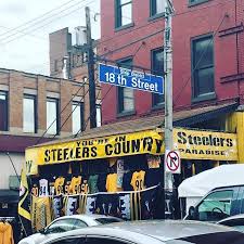 Pittsburgh Strip District The Mecca For Pittsburgh Sports Team And City Themed Apparel And Gear Visit Pittsburgh Pittsburgh Strip District Pittsburgh Sports
