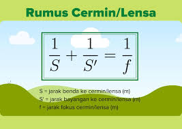 F = jarak fokus s = jarak benda s' = jarak bayangan r bentuk cermin cekung berupa lengkungan yang teratur dan permukaannya melengkung kedalam. Tuliskan Rumus Untuk Lensa Beserta Keterangannya Brainly Co Id