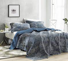 Levtex home blue maui quilt set, king quilt + two king pillow shams, striped coastal design in light blue, cream and tan, quilt size (106 x 92), pillow sham size (36 x 20), reversible, cotton. Stylish Navy Blue King Xl Quilt Super Soft High Quality Cotton King Oversized Bedspread