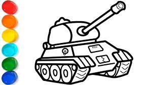 You can print tank coloring pages for free from our website. How To Draw A Tank Tank Colouring Book For Kids Coloring Pages Tank Drawing For Kids Youtube