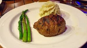 5 Oz Filet Mignon Cooked Medium Rare With The Garlic Mashed