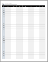 Don't miss these other free printables! Free Daily Work Schedule Templates Smartsheet