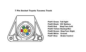 This chevy 7 pin trailer wiring diagram version is more suitable for sophisticated trailers and rvs. Toyota Tacoma Trailer Harness Light Wiring Diagram Wiring Diagram 141 Seat