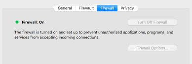 Click the turn on firewall button. Question About Little Snitch Does Built In Mac Os Firewall Need To Be Disabled In Order To Use Little Snitch As The Main Firewall On Macos Macrumors Forums