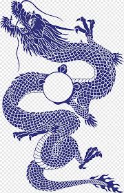The style of the dragon was heavily influenced by the chinese dragon. Japanese Dragon Chinese Dragon Tattoo Illustration Decorative Chinese Style Blue Dragon Blue Dragon Christmas Decoration Png Pngwing