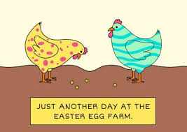 Easter Egg Farm Funny Chicken Card Template In 2020 Easter Templates Card Template Chicken Humor